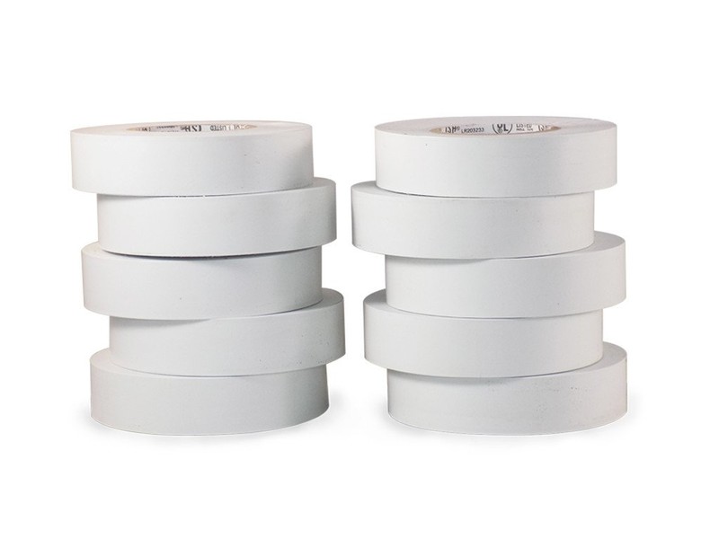 L , White EL-766AW Color General Purpose Electrical Tape 66 Utility Vinyl Synthetic Rubber Electrical Tape T.R.U UL/CSA listed core Pack of 2 3/4 in. x 66 ft. 